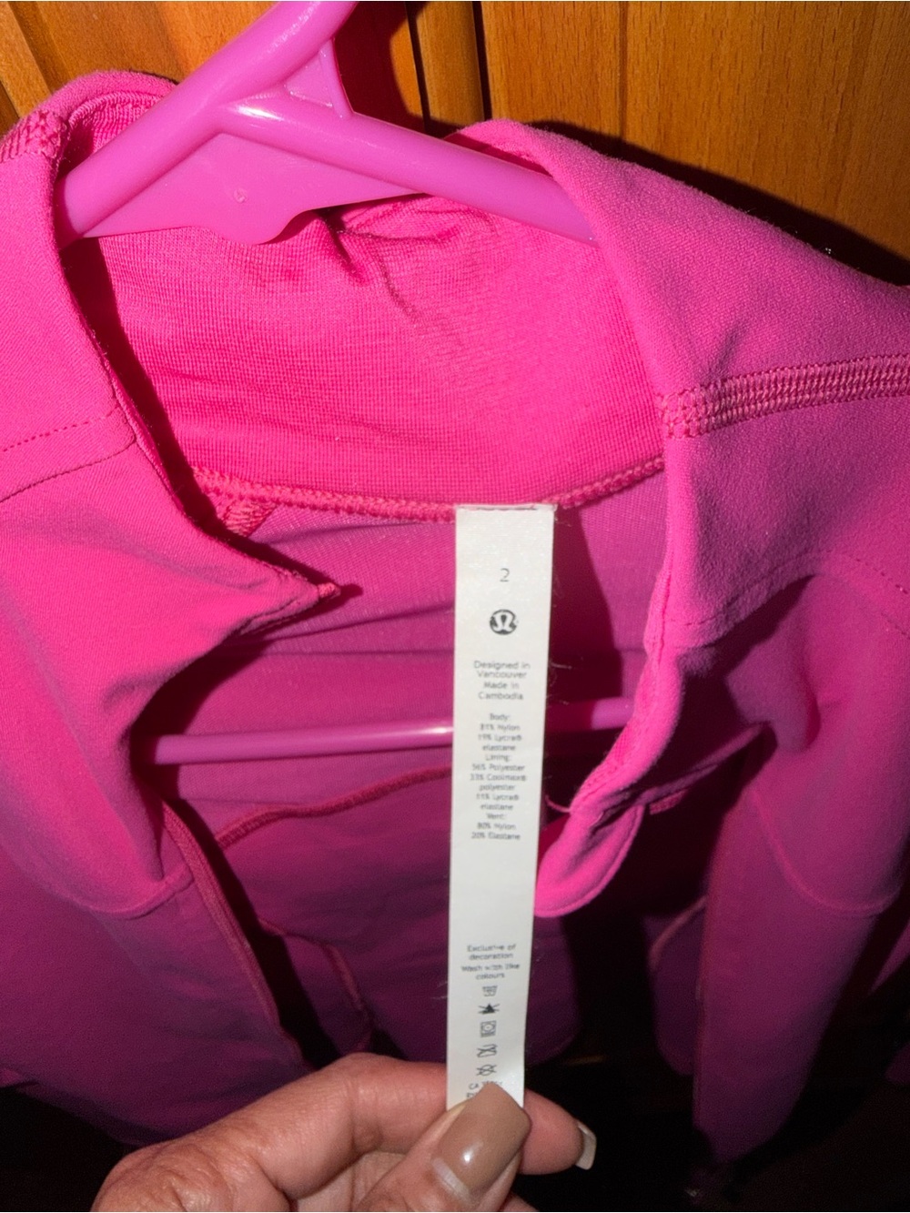 lululemon athletica Women's Pink Bomber Jacket